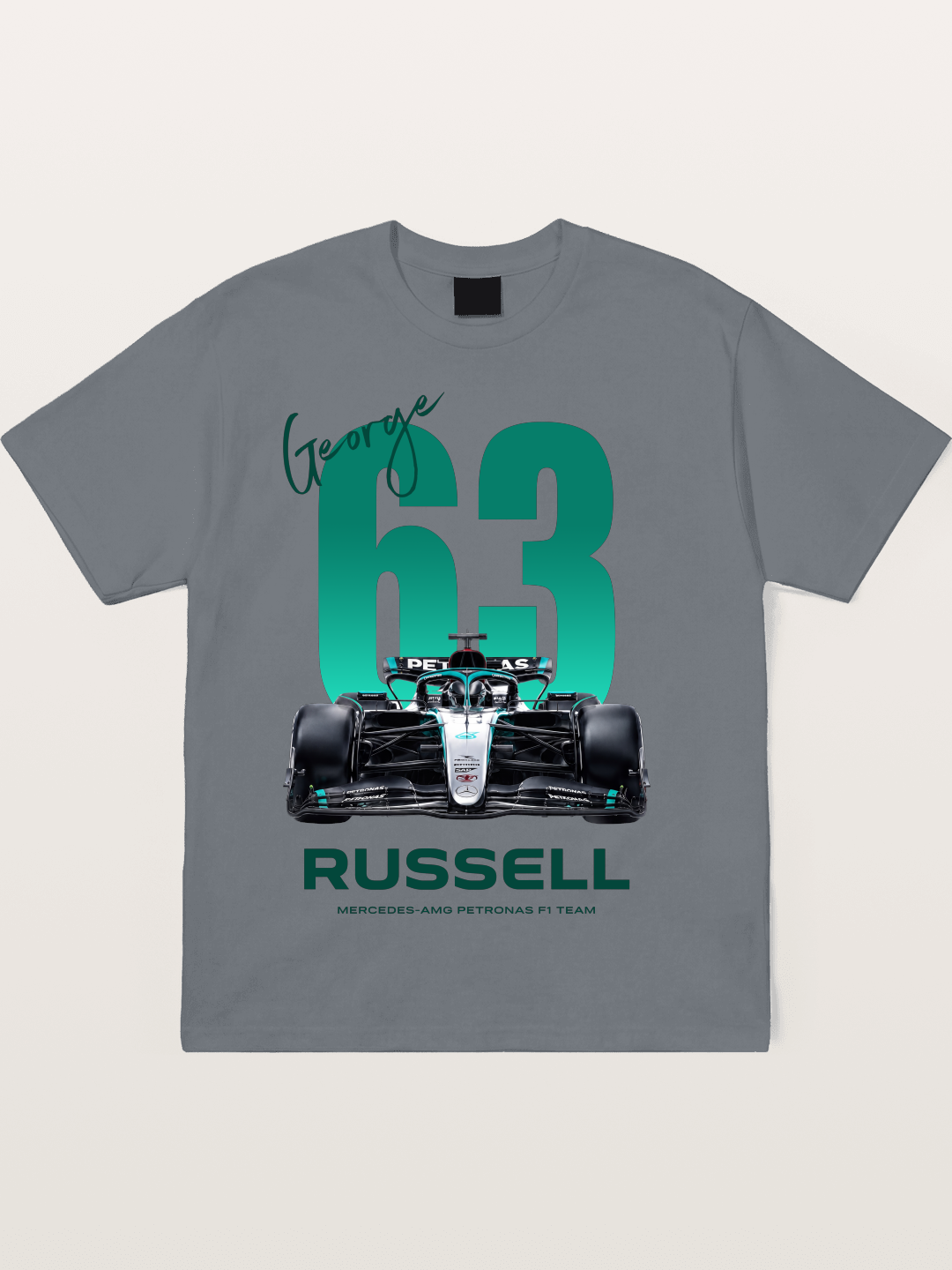 George Russell Mercedes F1 63 Cotton T-shirt