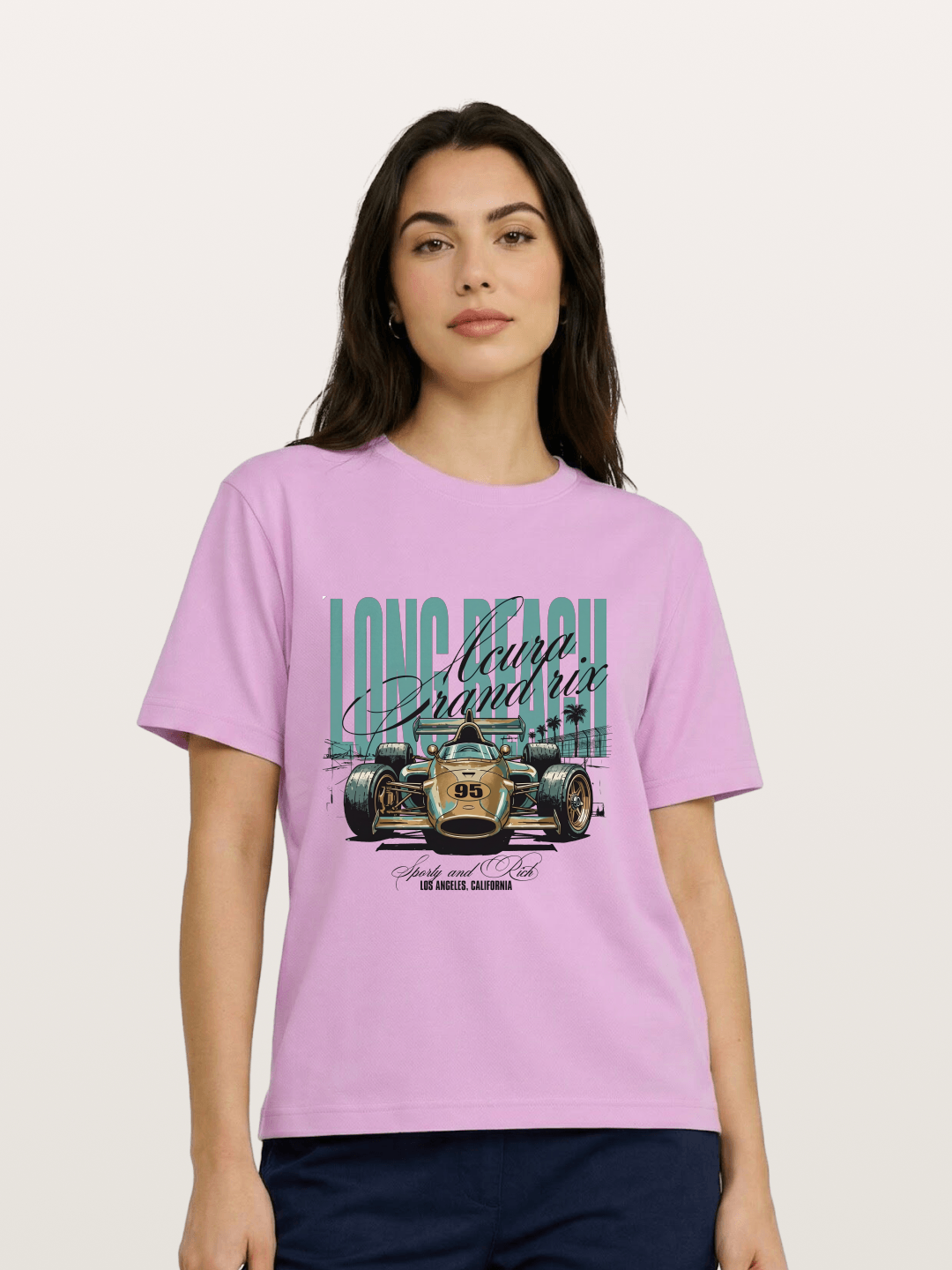 Vintage Long Beach Open Wheel Car Gildan T-shirt