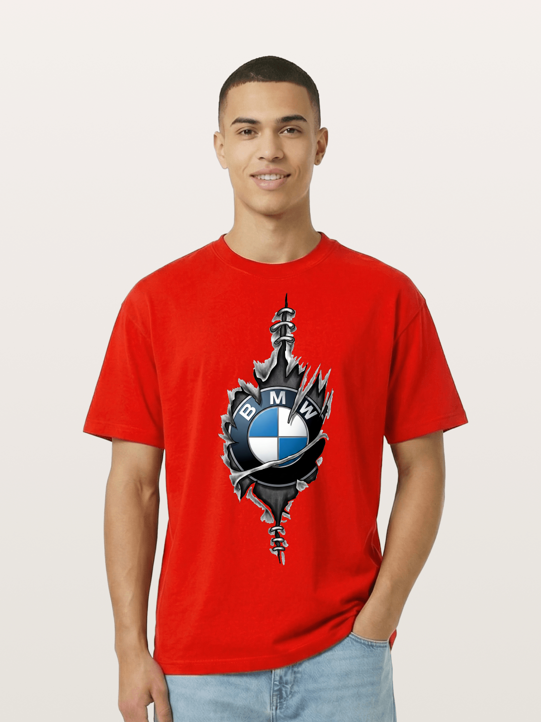 BMW Thorn Wreath Emblem Art Cotton T-shirt
