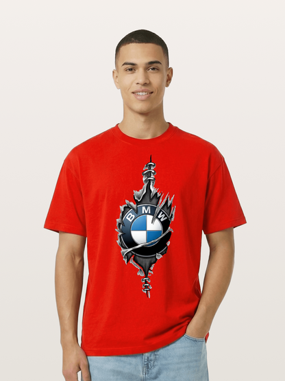 BMW Thorn Wreath Emblem Art Cotton T-shirt