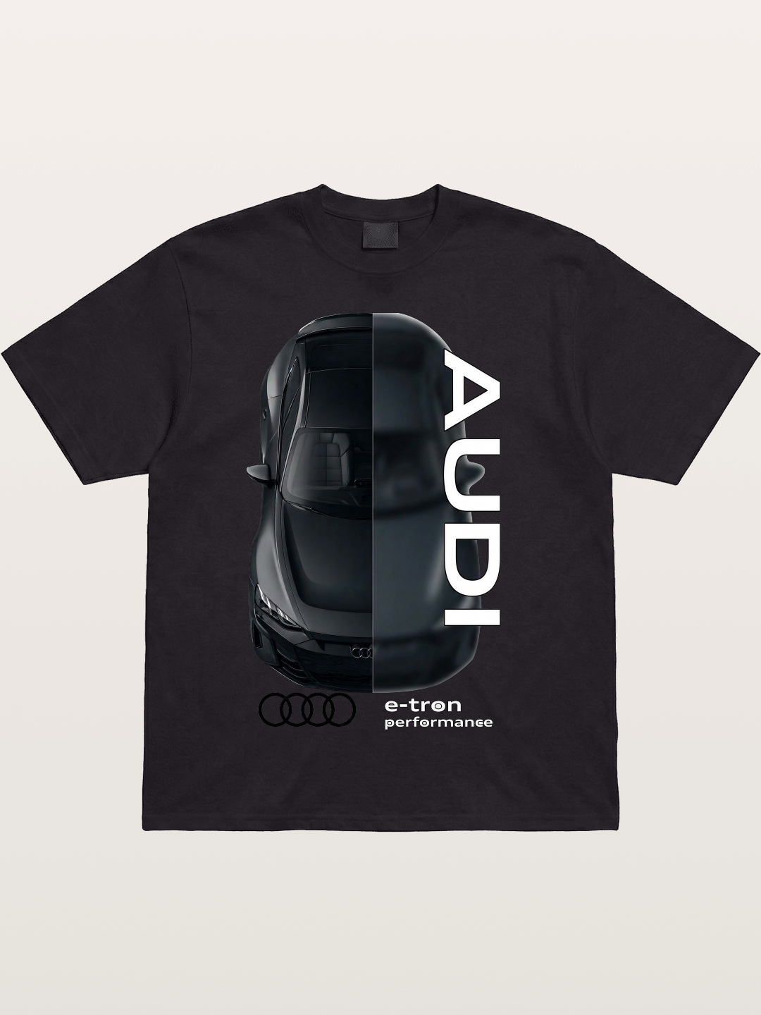 Audi E-Tron Split View Print Cotton T-shirt