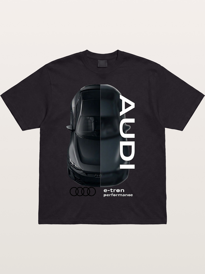 Audi E-Tron Split View Print Cotton T-shirt