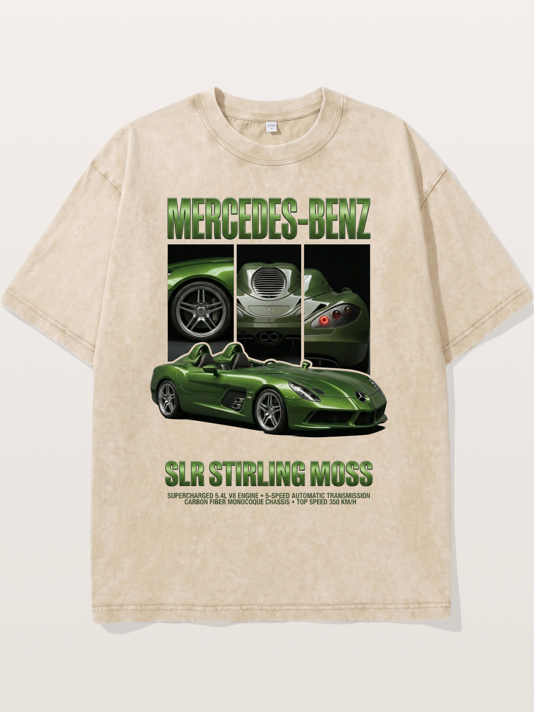 Mercedes SLR Stirling Moss Art Washed T-shirt