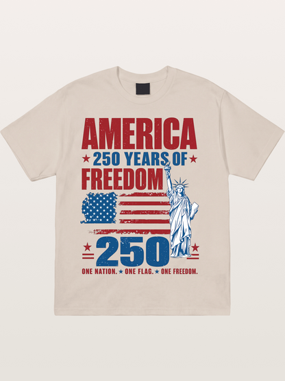 America 250 Liberty Graphic Cotton T-shirt