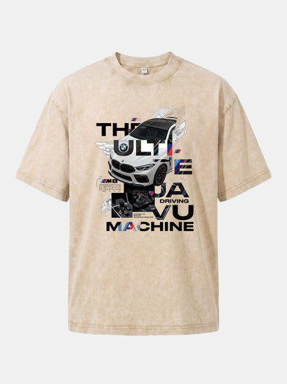 BMW M8 Tech Collage Poster Washed T-shirt