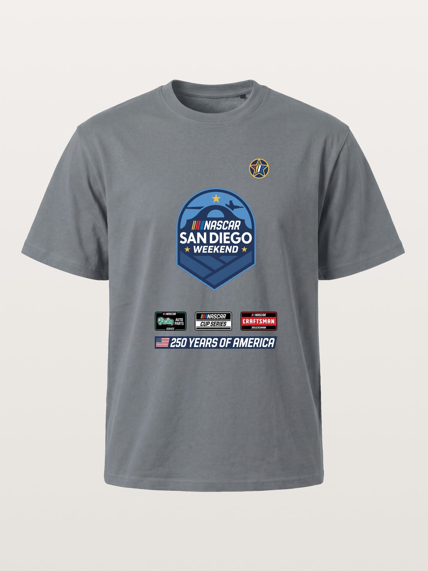 San Diego NASCAR Shield Crest Cotton T-shirt