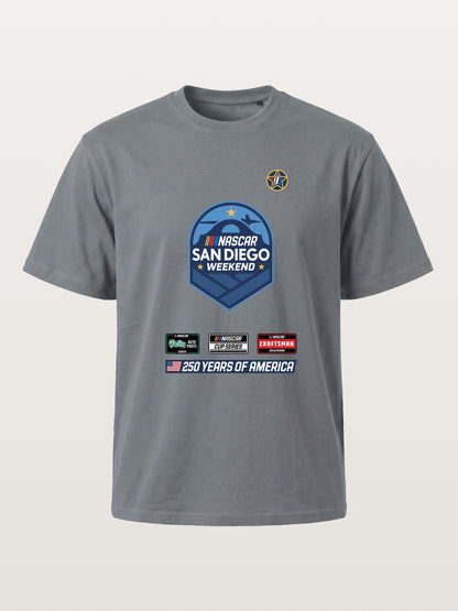 San Diego NASCAR Shield Crest Cotton T-shirt