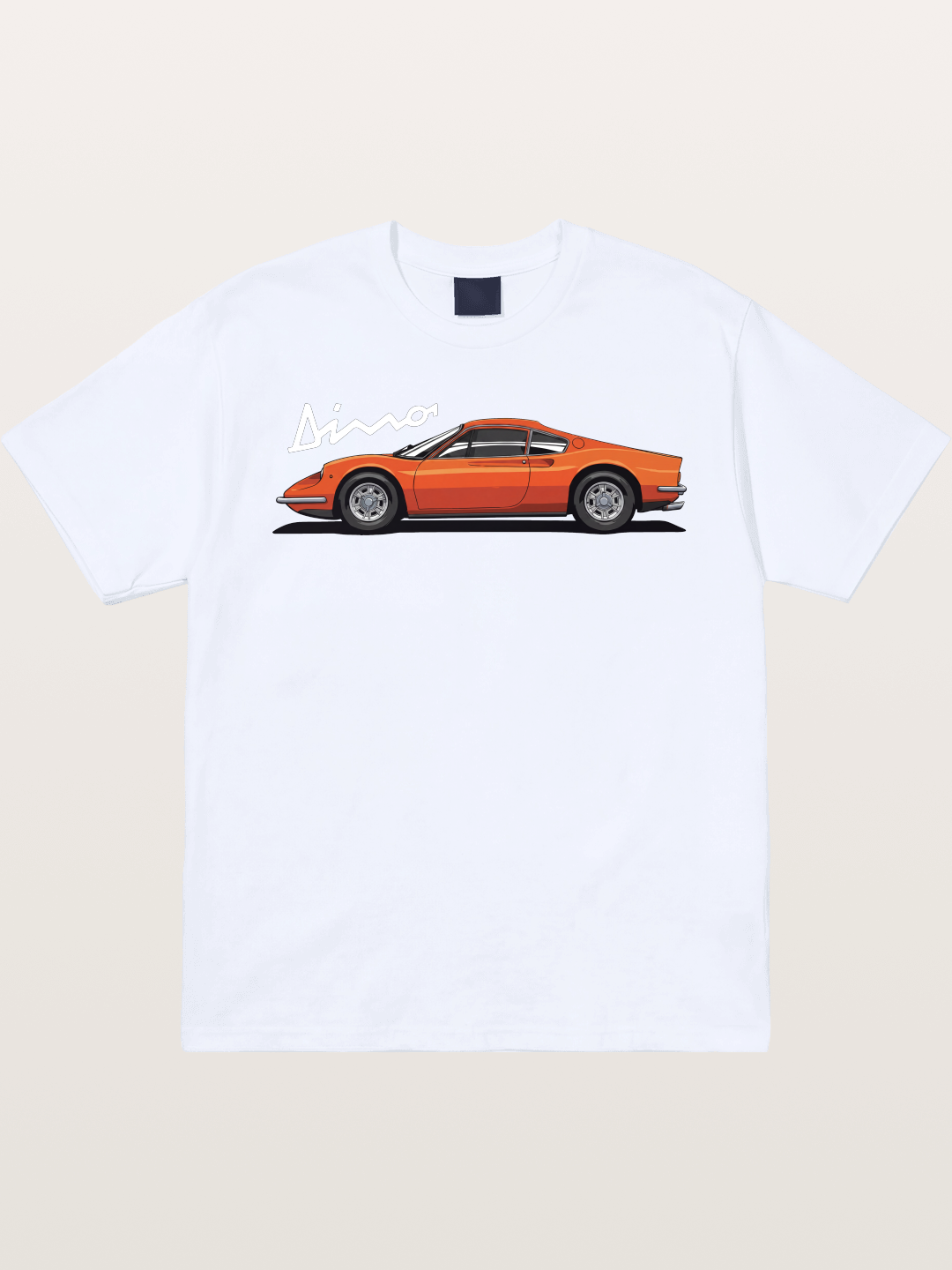 Vintage Orange Sports Car Side Gildan T-shirt