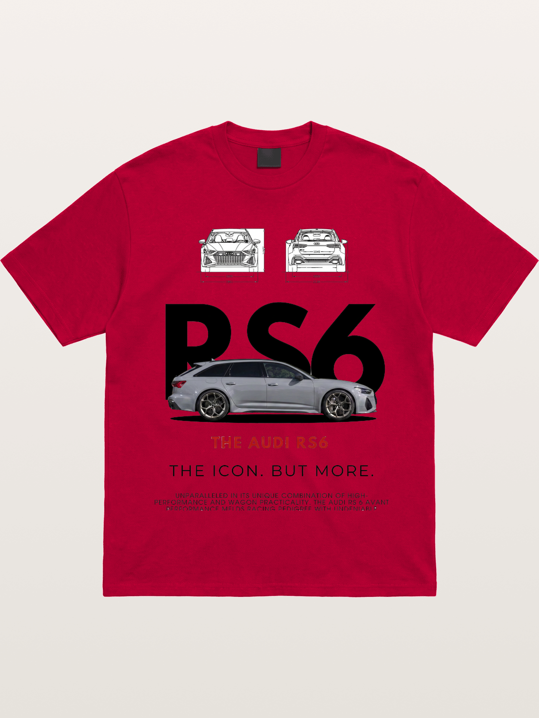 Audi RS6 Avant Poster Art Gildan T-shirt