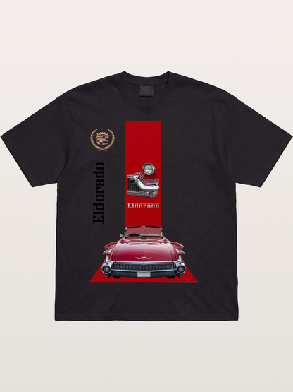 Red Convertible Cotton T-shirt