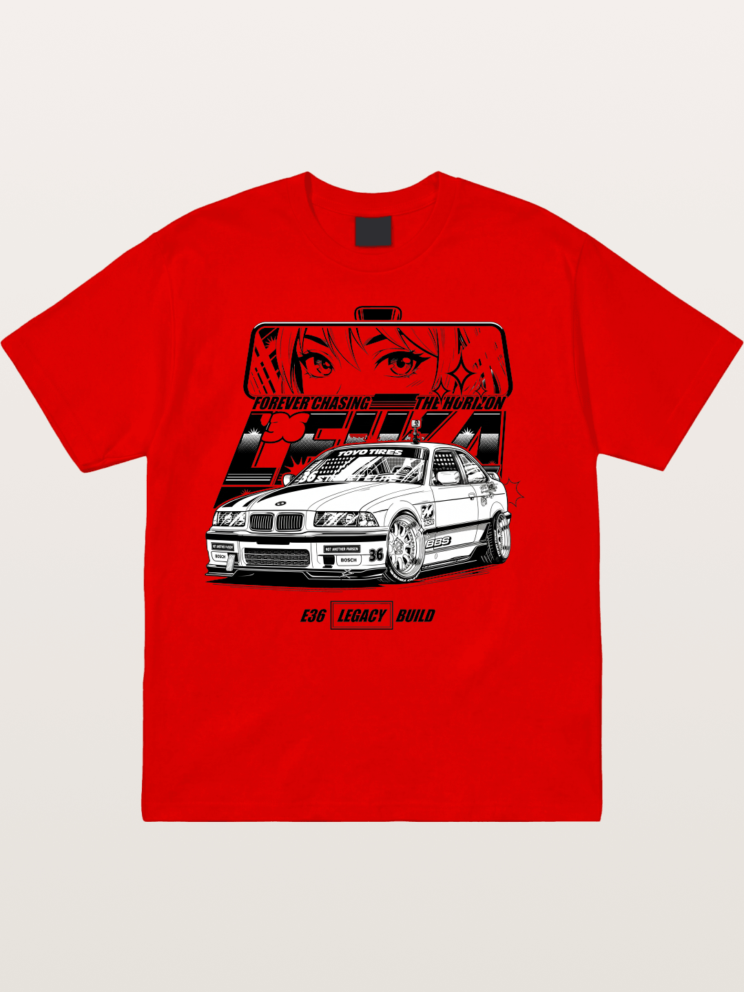 Vintage Race Car Cotton T-shirt