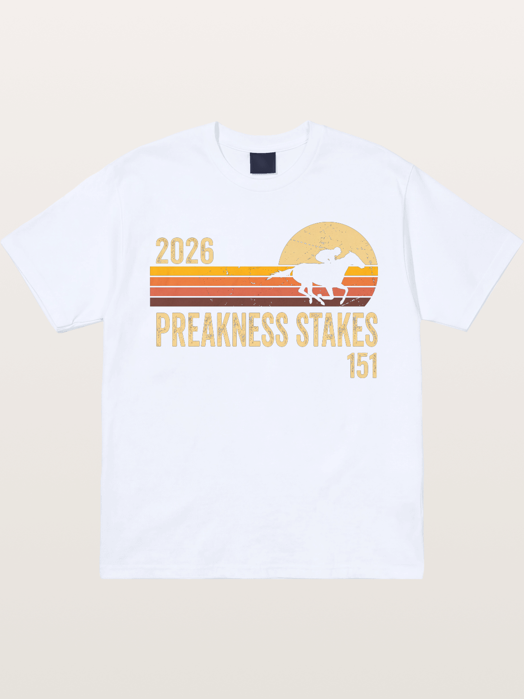 Retro Sunset Preakness Stakes 2026 Gildan T-shirt