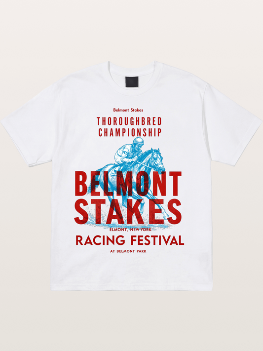 Belmont Stakes Racing Festival Art Cotton T-shirt