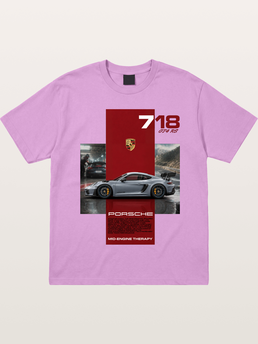 Porsche 718 GT4 RS Mid-Engine Therapy Gildan T-shirt