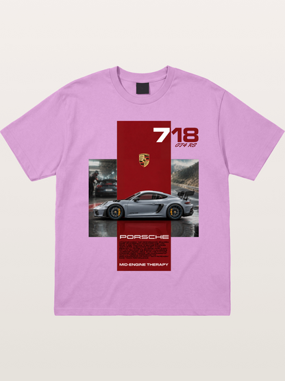Porsche 718 GT4 RS Mid-Engine Therapy Gildan T-shirt