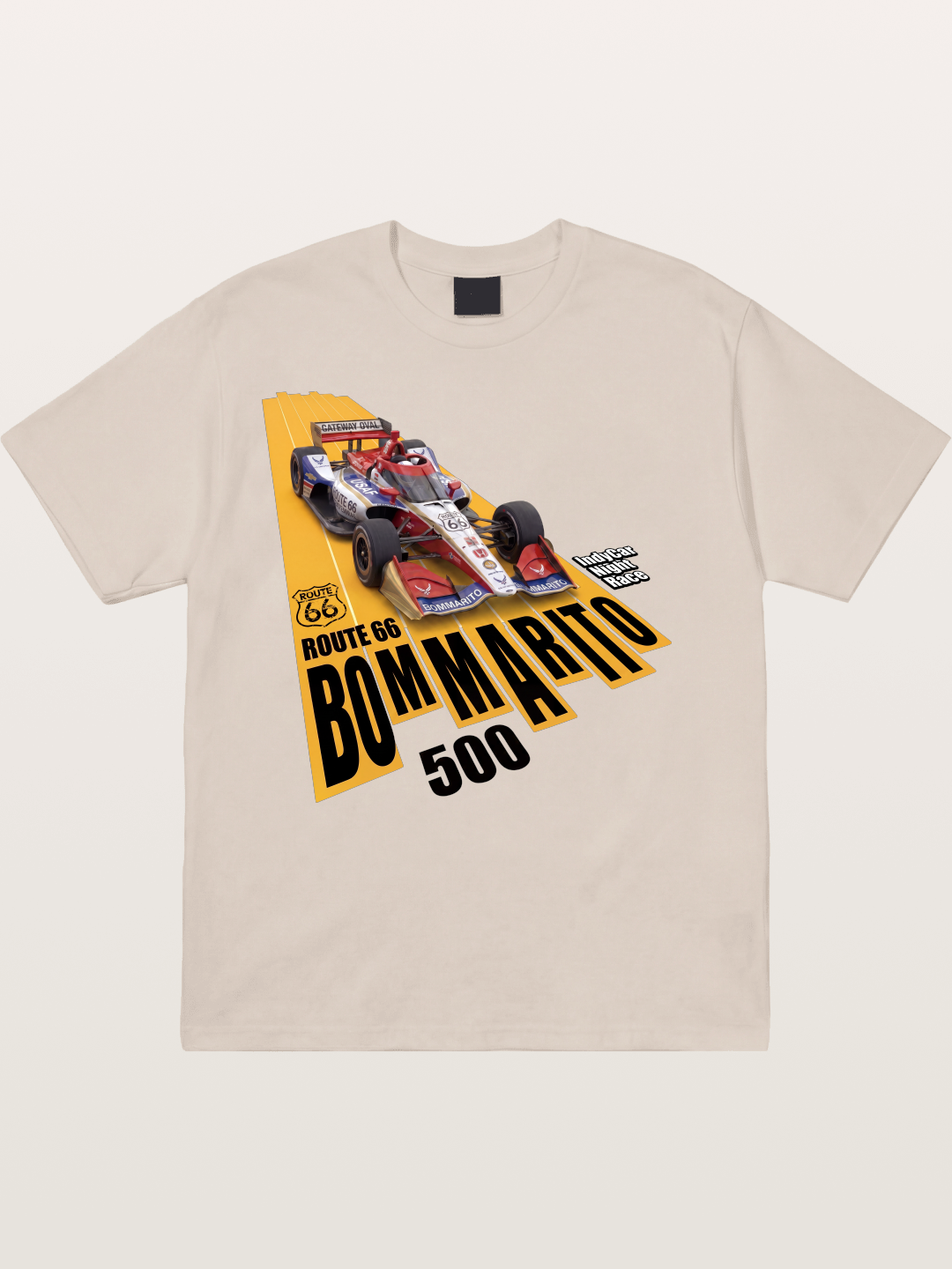 USAF Route66 Race Poster Cotton T-shirt
