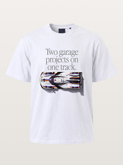 Le Mans Racer Two Garage Quote Gildan T-shirt