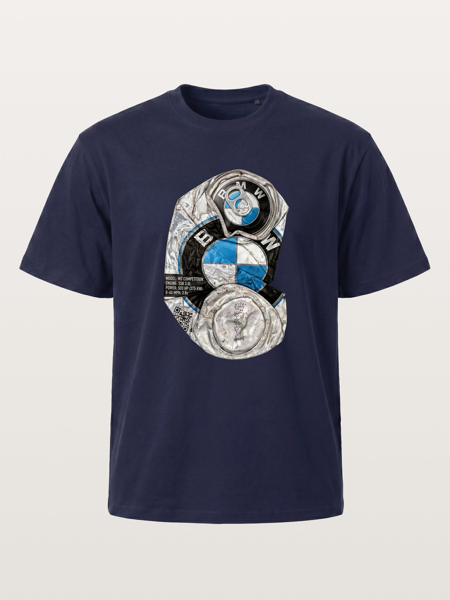 Crushed BMW Cans Collage Gildan T-shirt