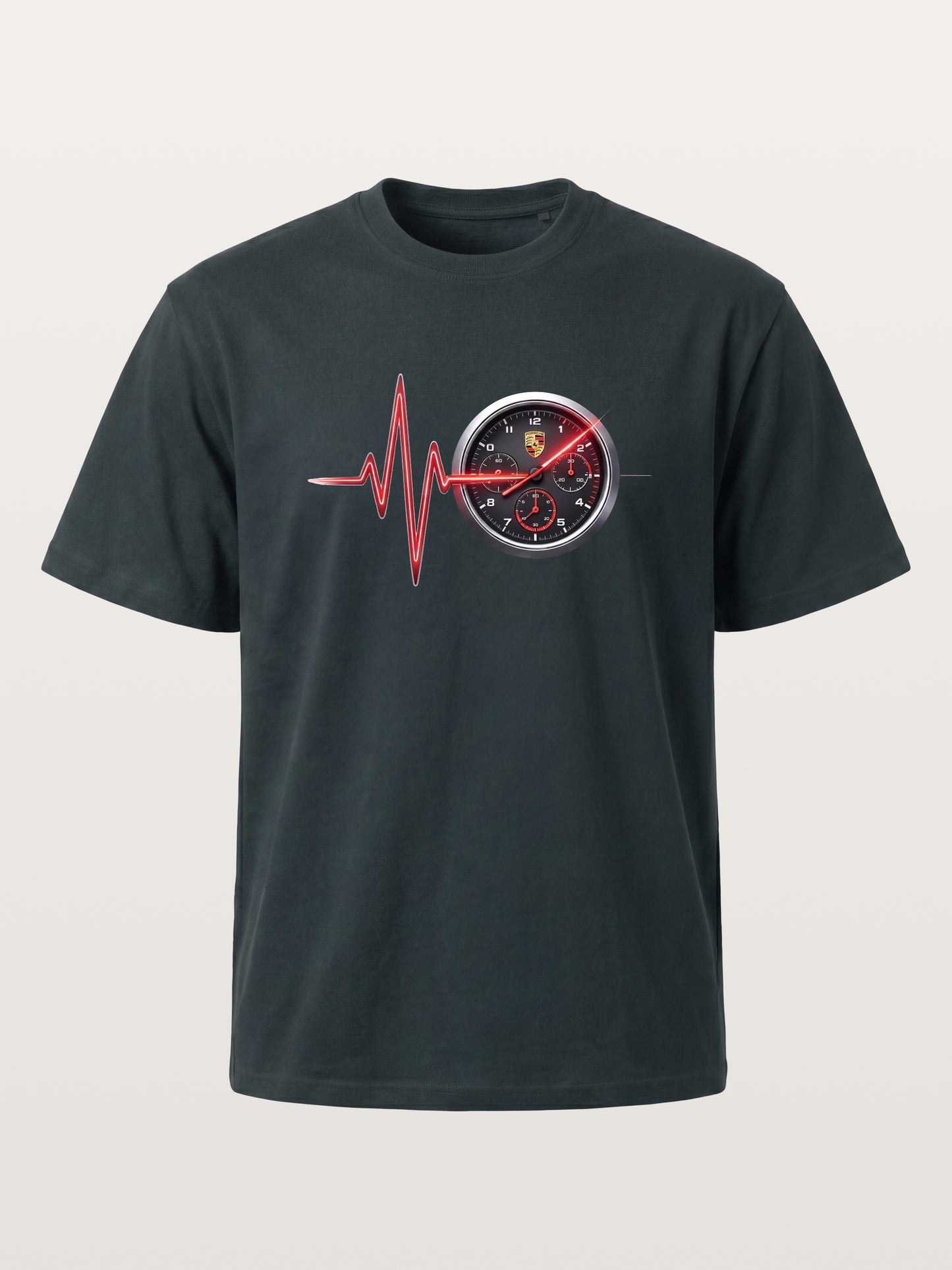 Heartbeat Line Porsche Dash Gauge Gildan T-shirt