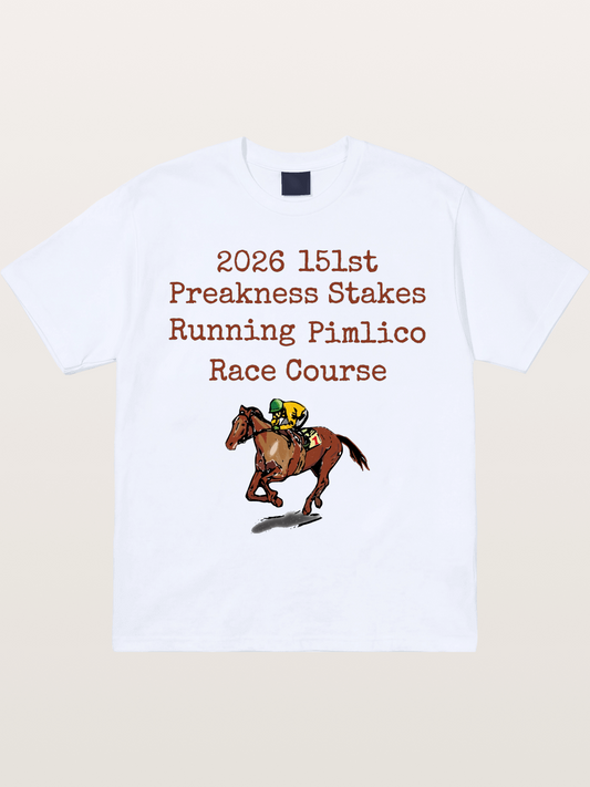 151st Preakness Yellow Silks Horse Gildan T-shirt