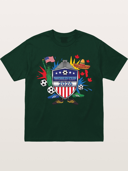 USA Mexico Canada WC Shield Gildan T-shirt