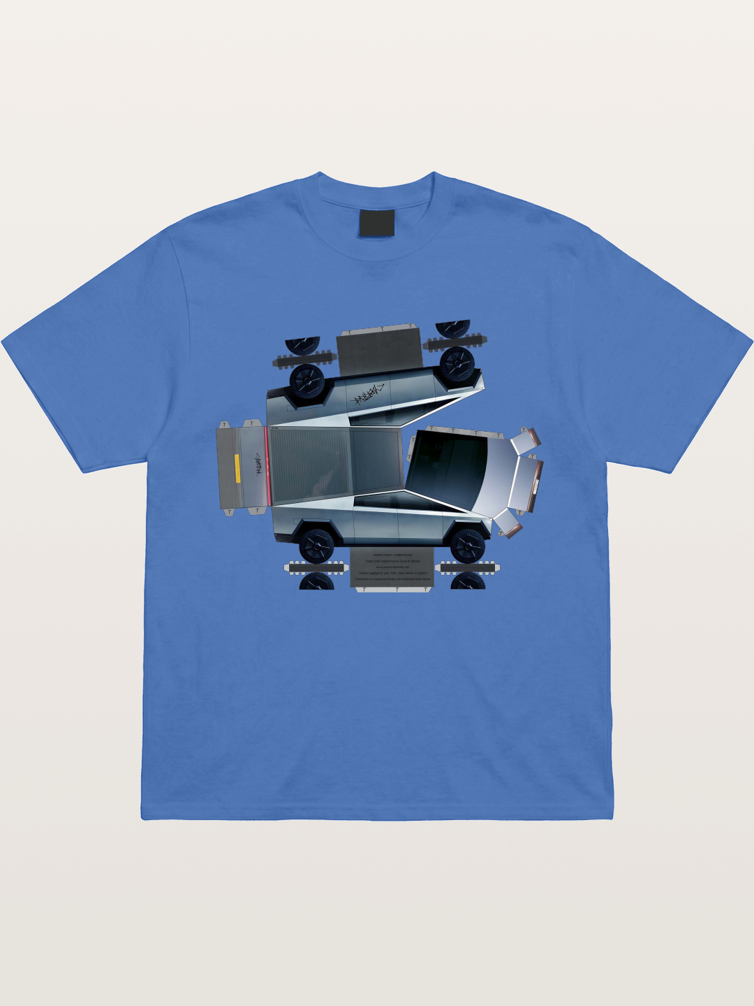Cybertruck Paper Craft Print Gildan T-shirt