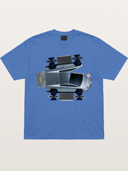 Cybertruck Paper Craft Print Gildan T-shirt