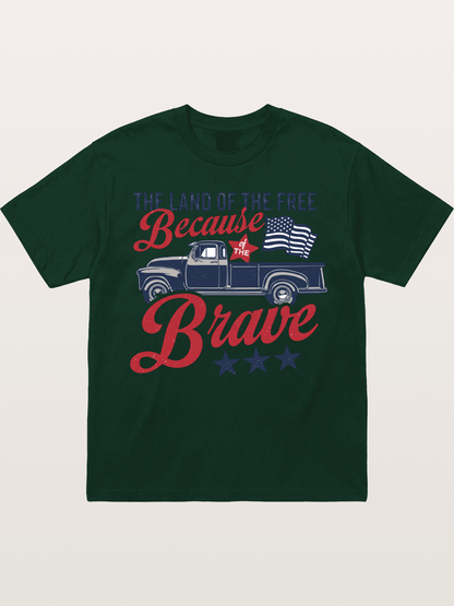 Land of the Free Vintage American Truck Gildan T-shirt