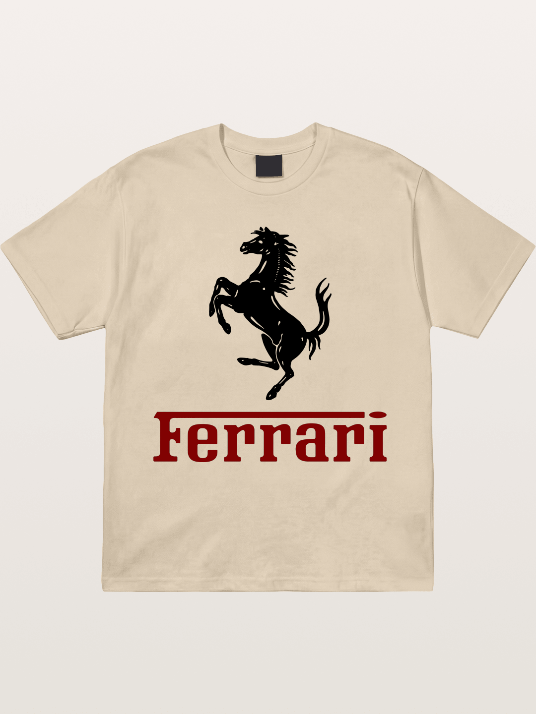Ferrari Black Horse Logo Gildan T-shirt