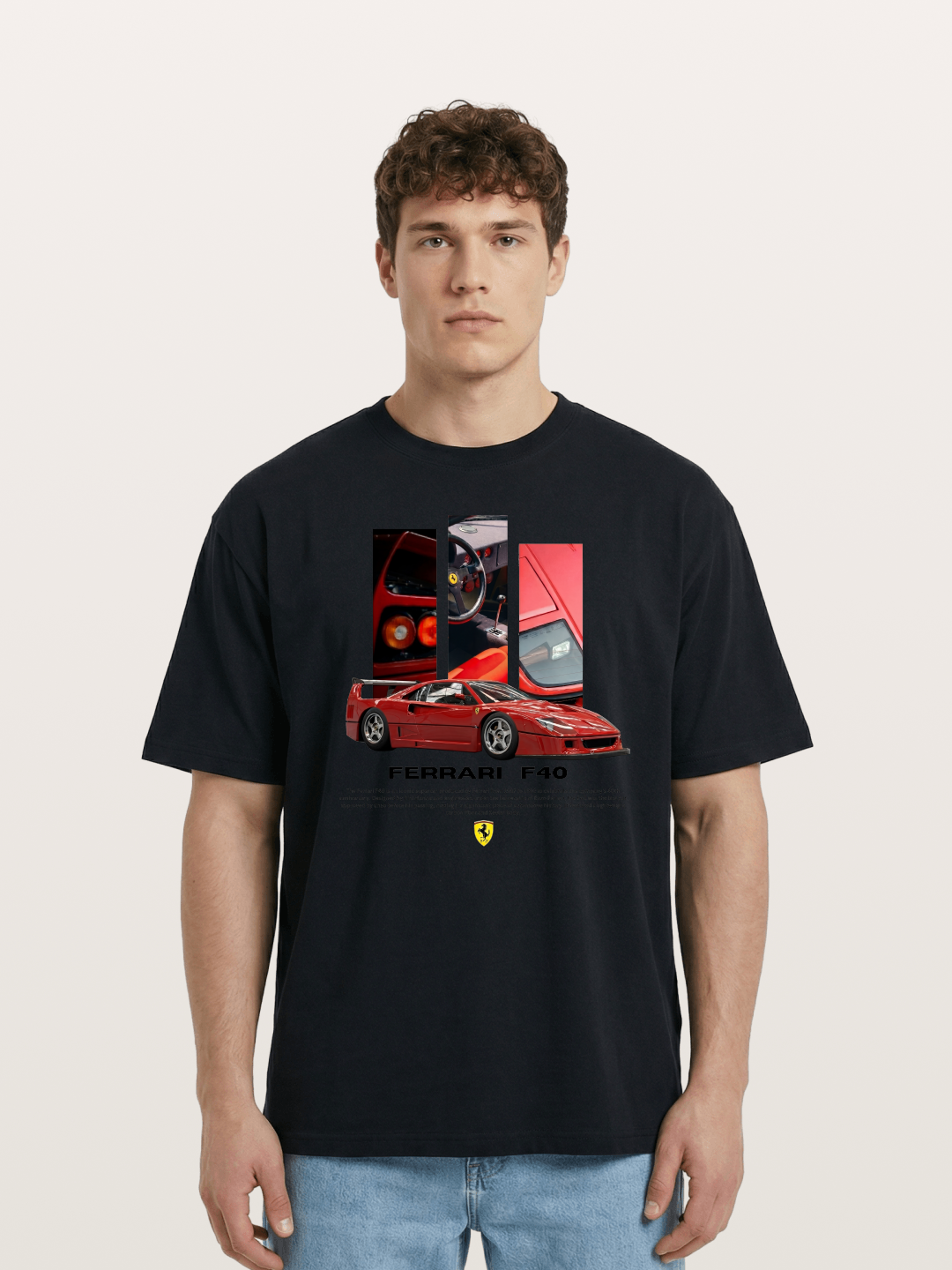 Vertical F40 Cotton T-shirt