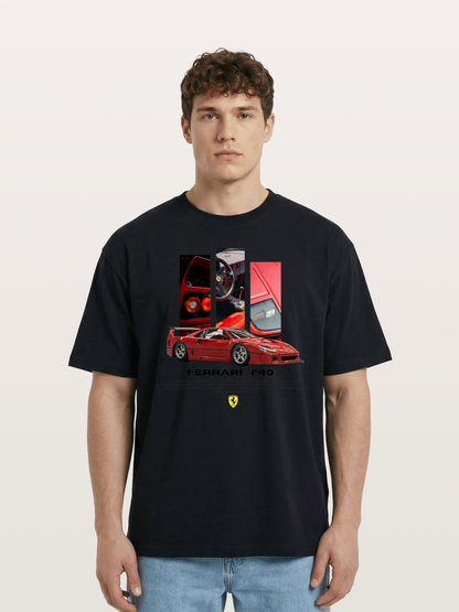 Vertical F40 Cotton T-shirt