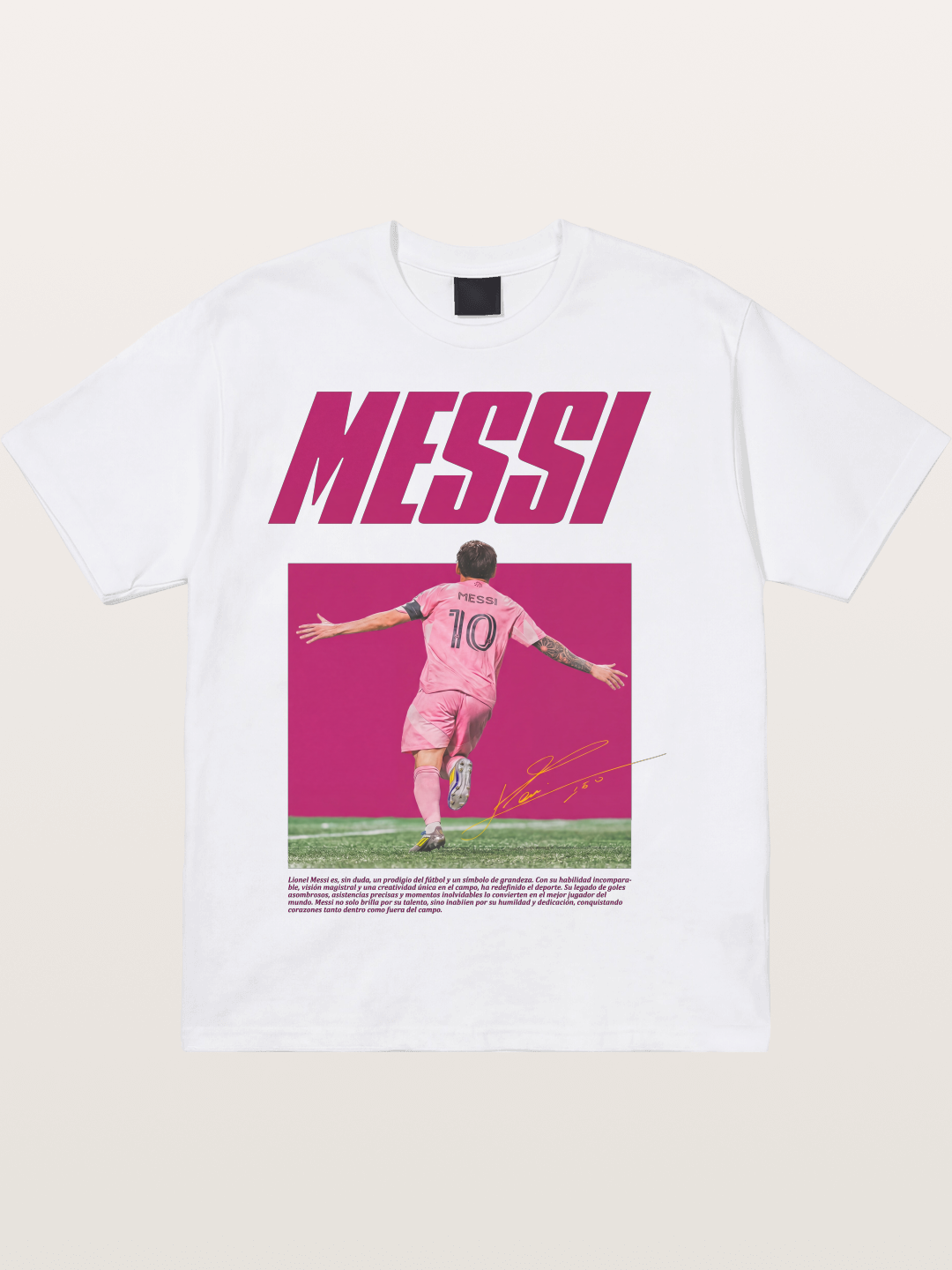 Messi Inter Miami Pink Kit Cotton T-shirt