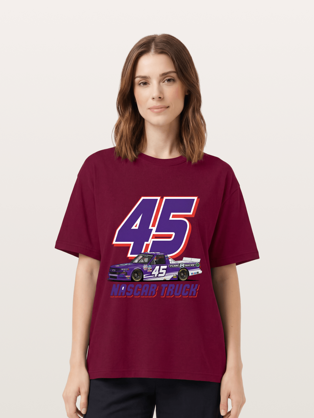 Purple 45 Racer Gildan T-shirt