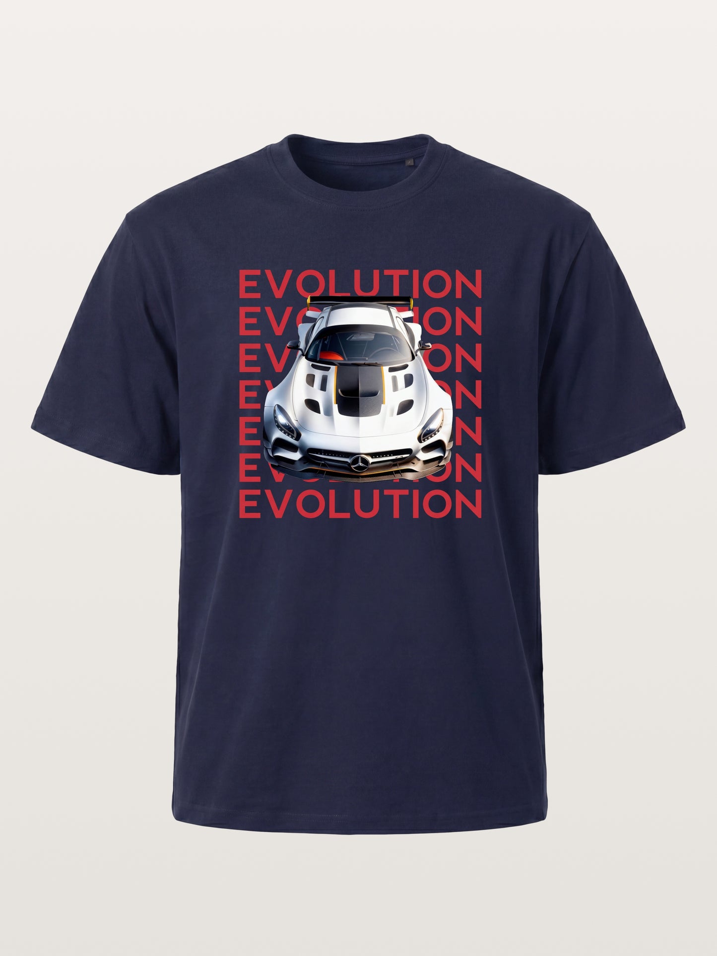 AMG GT Race Car Evolution Repeat Text Gildan T-shirt
