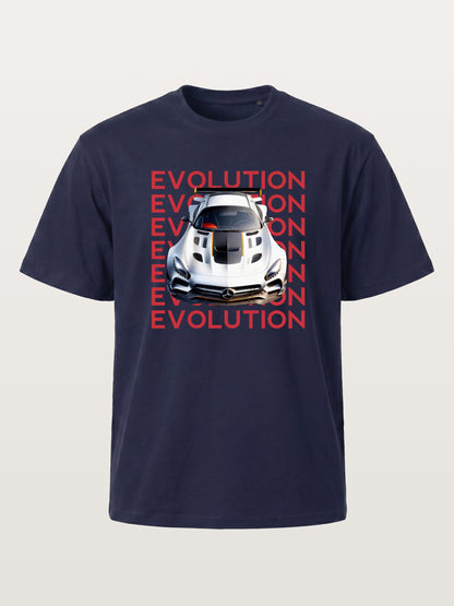 AMG GT Race Car Evolution Repeat Text Gildan T-shirt