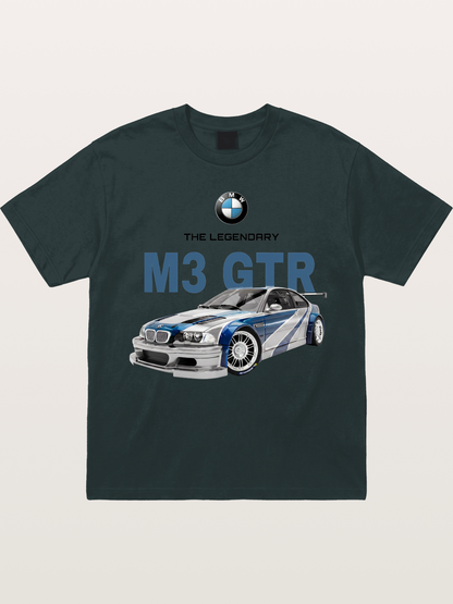 BMW M3 GTR Legend Print Gildan T-shirt
