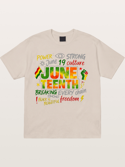 Juneteenth Breaking Every Chain Cotton T-shirt