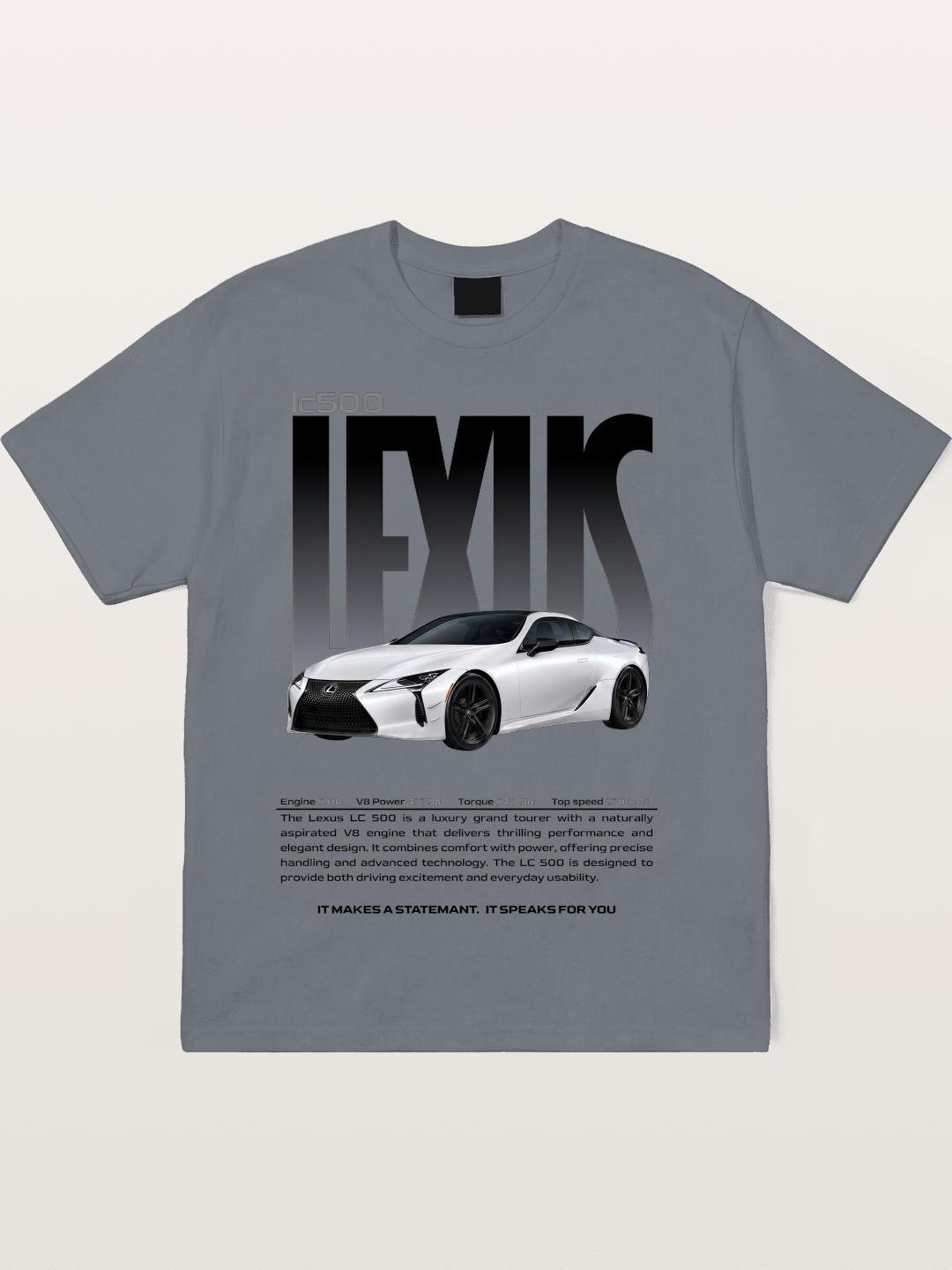 Lexus LC500 Magazine Style Poster Cotton T-shirt