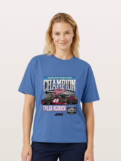Tyler Reddick Daytona 500 Champion Print Gildan T-shirt