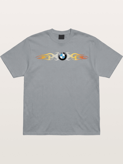 BMW Roundel Flame Stripe Gildan T-shirt
