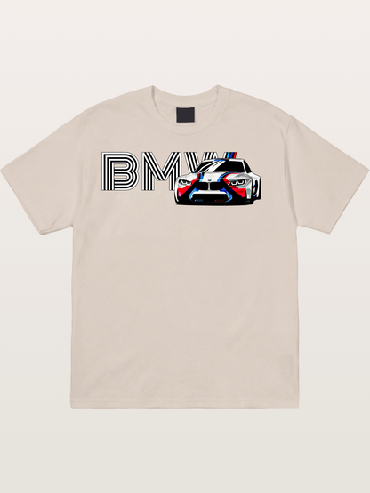 BMW M Series Typography Print Cotton T-shirt