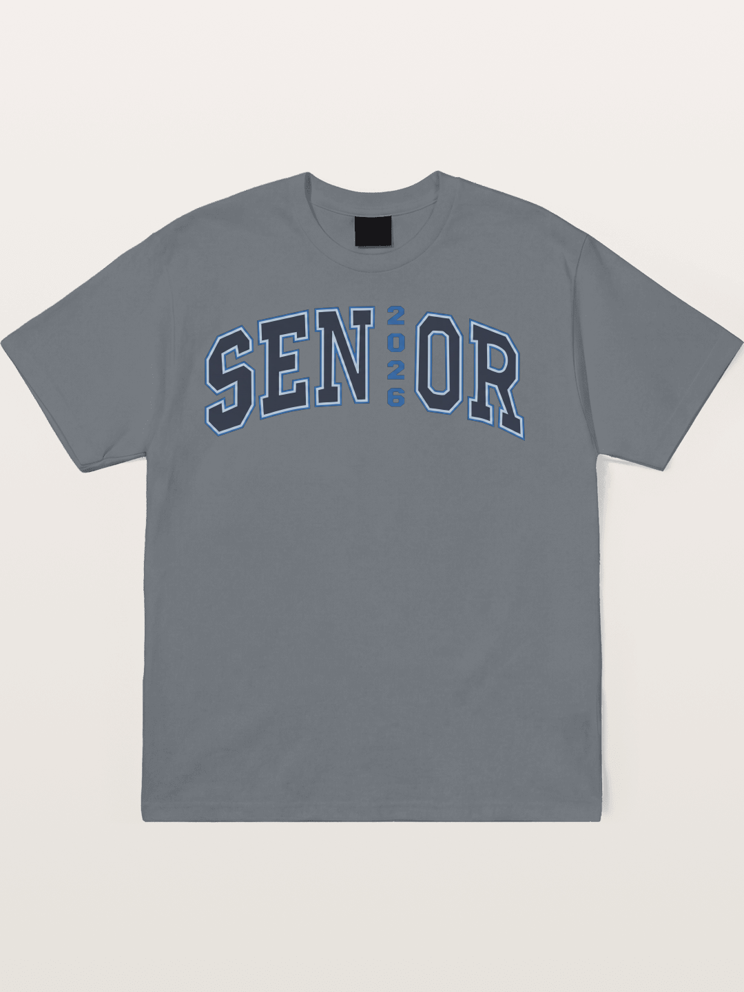 Senior 2026 Varsity Style Text Cotton T-shirt