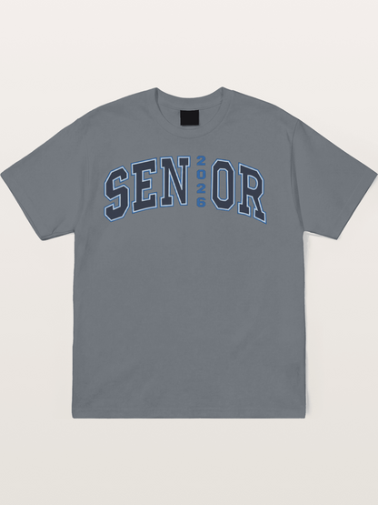 Senior 2026 Varsity Style Text Cotton T-shirt