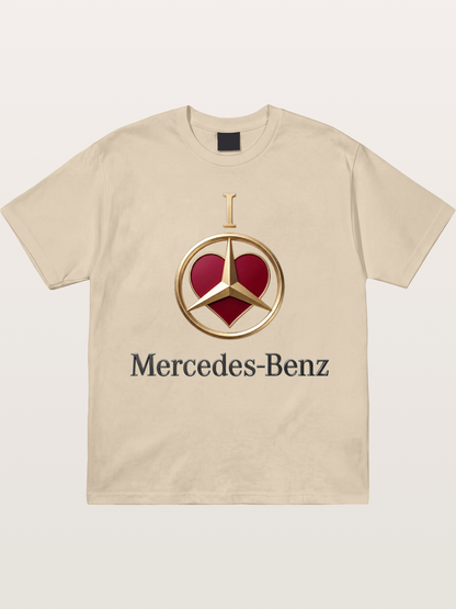Mercedes Love Logo Art Gildan T-shirt
