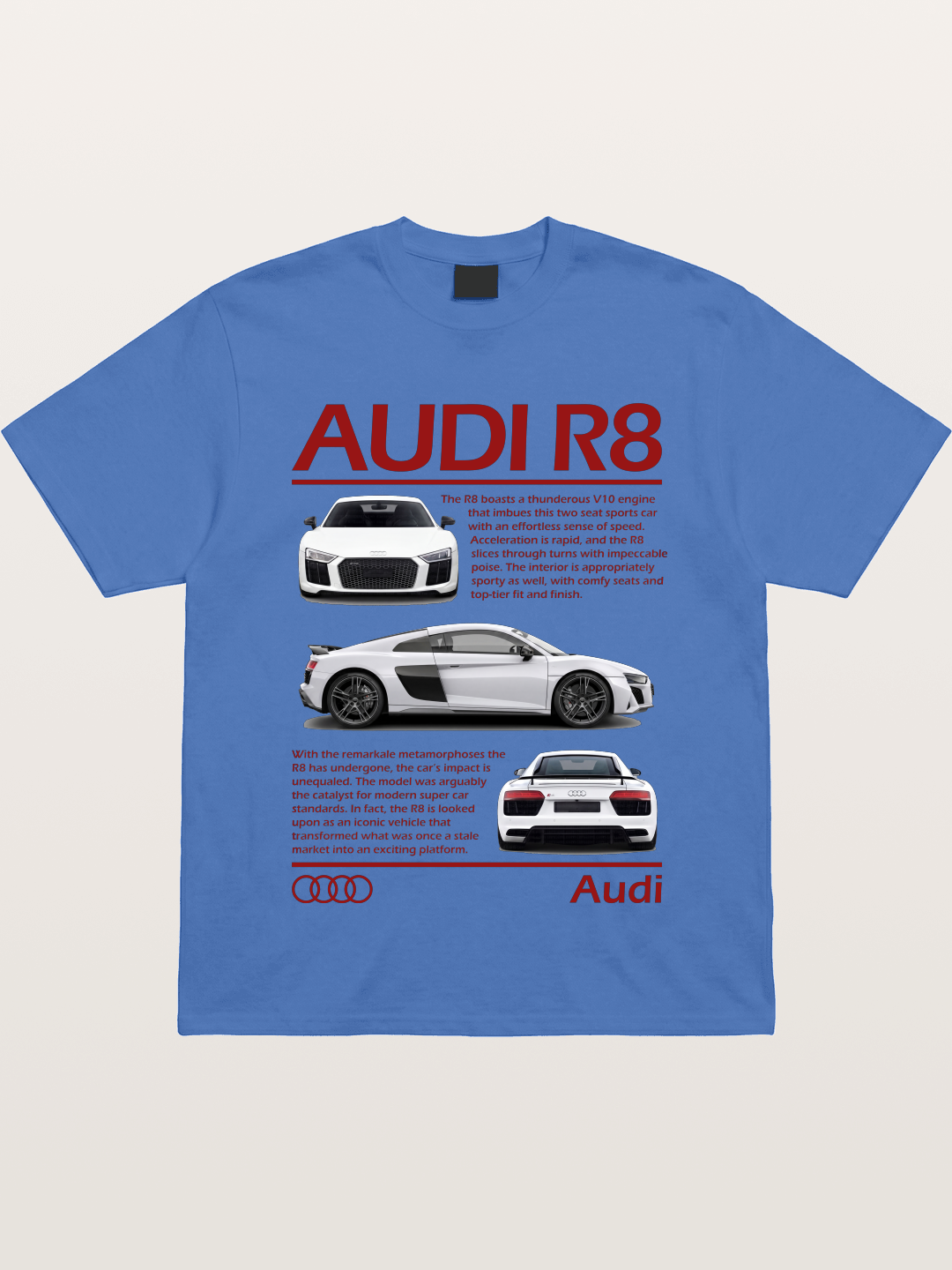 Audi R8 Multi Angle Showcase Gildan T-shirt