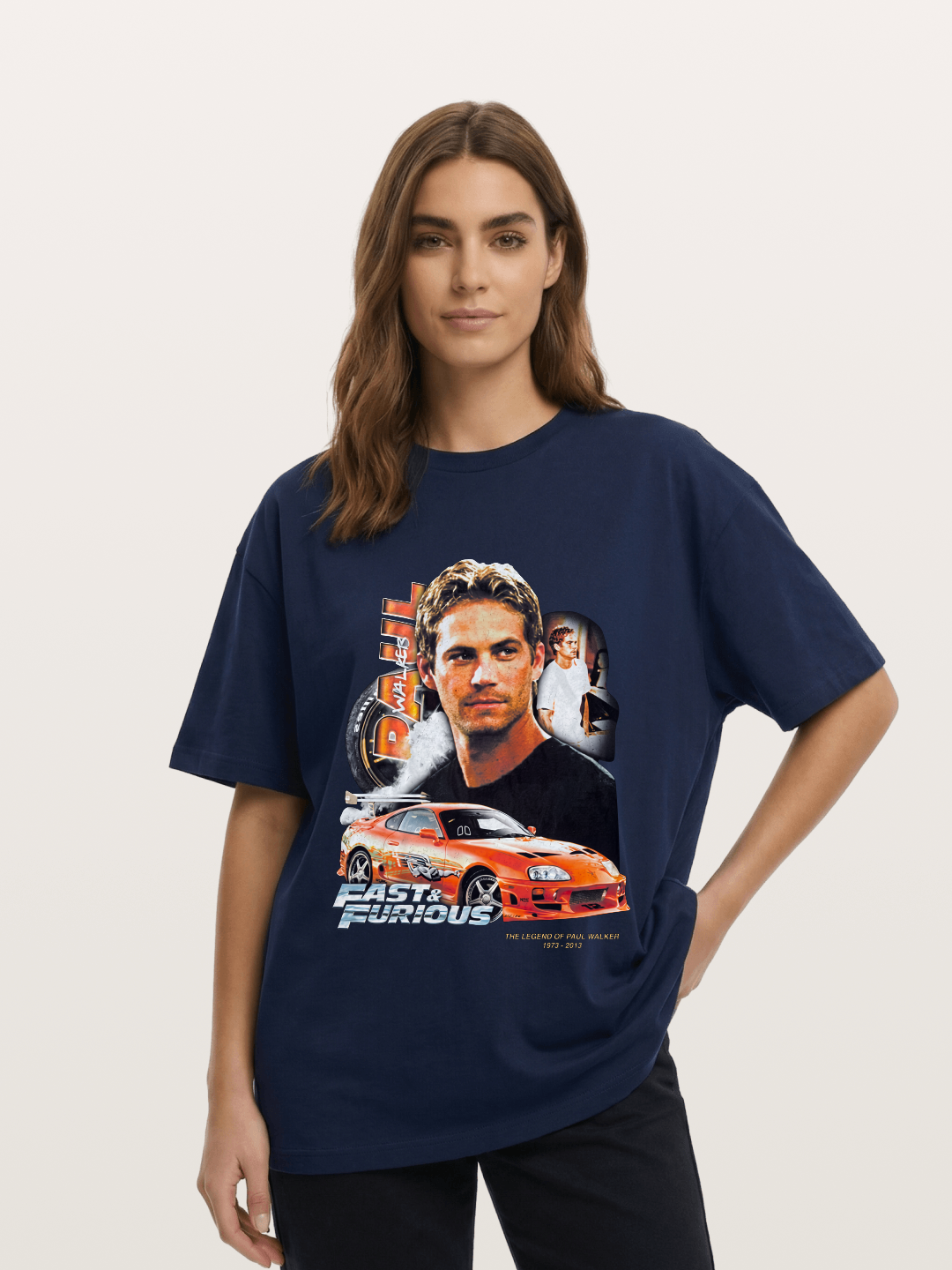 Orange Supra Fast & Furious Cotton T-shirt