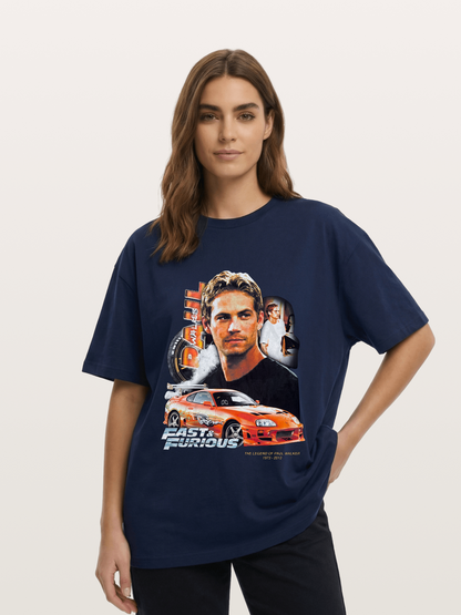 Orange Supra Fast & Furious Cotton T-shirt