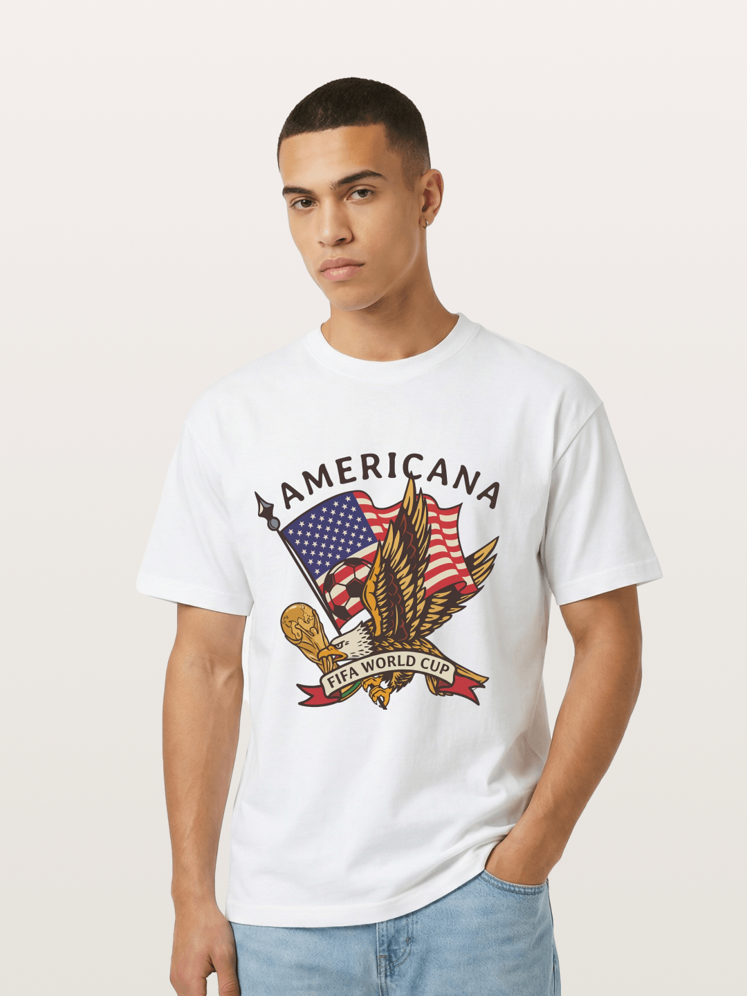 USA Eagle World Cup Graphic Gildan T-shirt