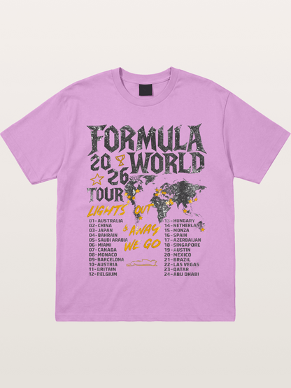 2026 F1 World Tour Poster Gildan T-shirt