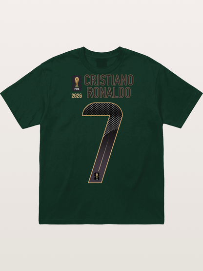 Portugal 7 Ronaldo 2026 WC Gildan T-shirt